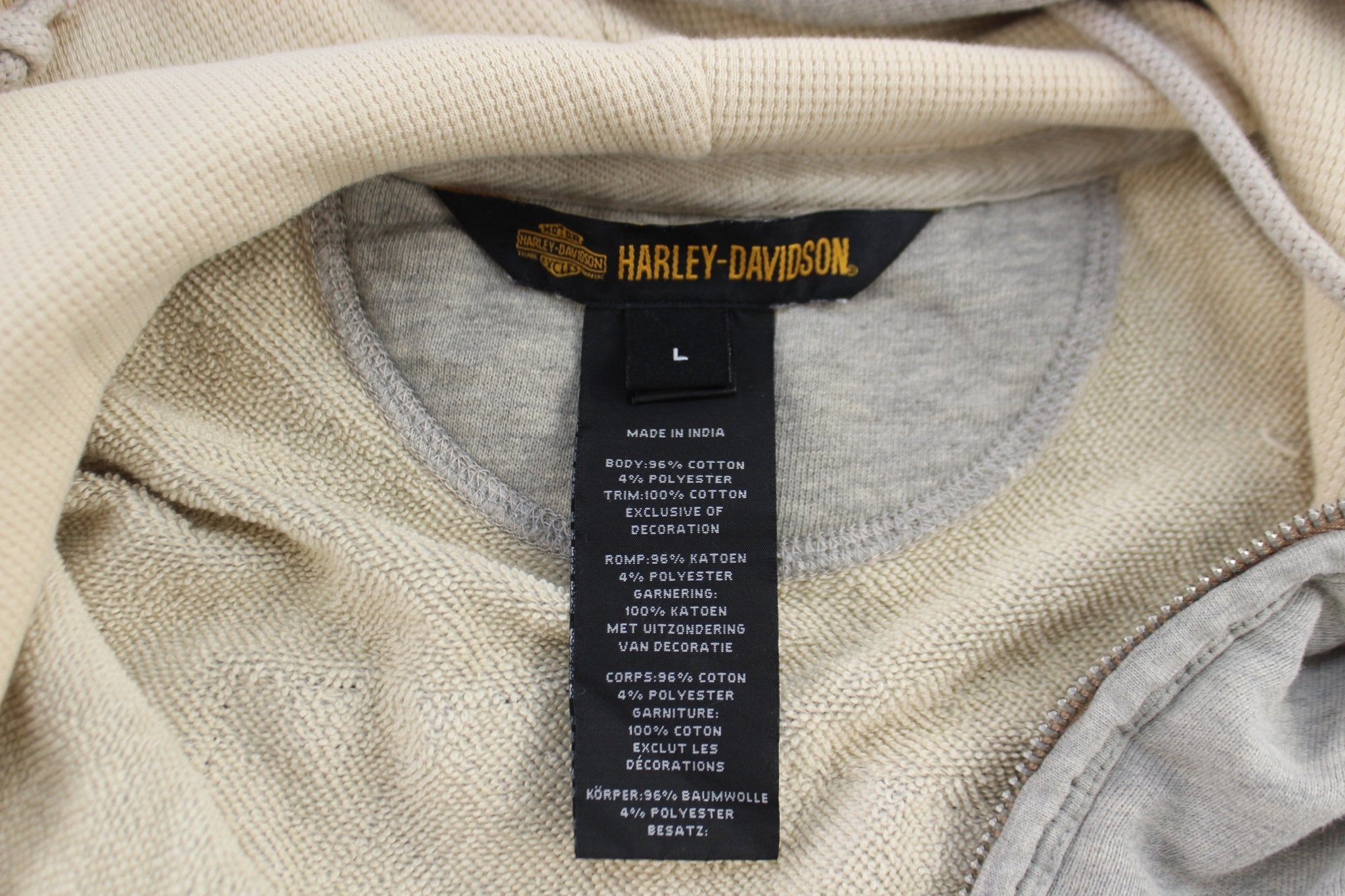 Women's Harley Davidson Motorcycles Grey Sleeveless Hoodie - ThriftedThreads.com