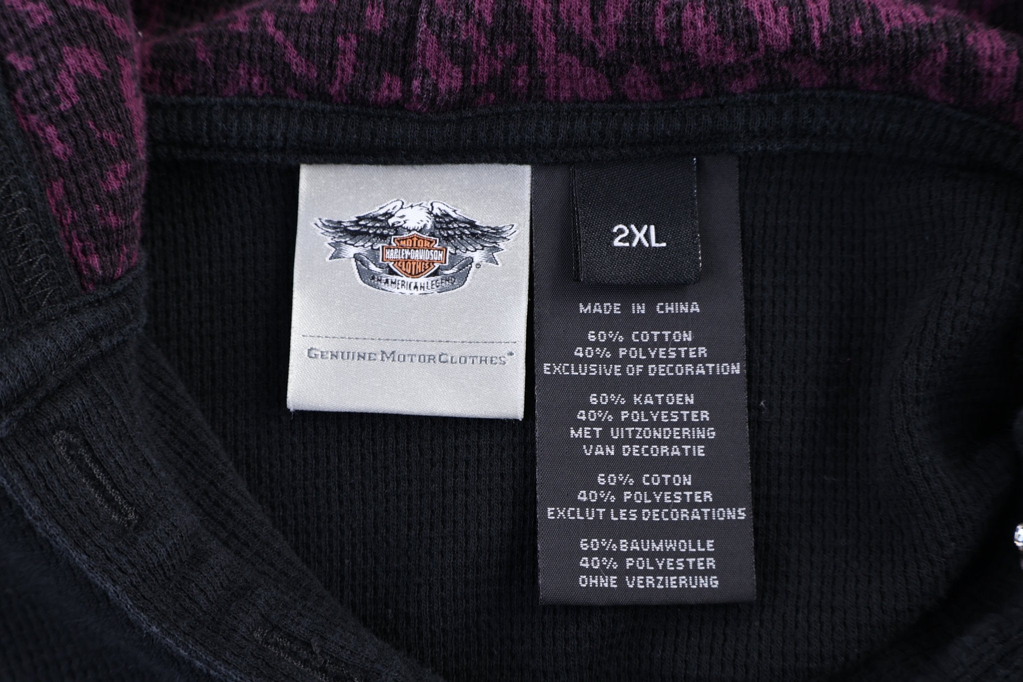 Women's Harley Davidson Motorcycles Henley LS T-shirt - Shirts & Tops - Thrifted Threads