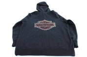 Women's Harley Davidson Motorcycles Las Vegas Nevada Zip Up Hoodie - Jackets - Thrifted Threads
