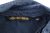 Women's Harley Davidson Motorcycles LS Button Down - Button Ups/Downs - Thrifted Threads