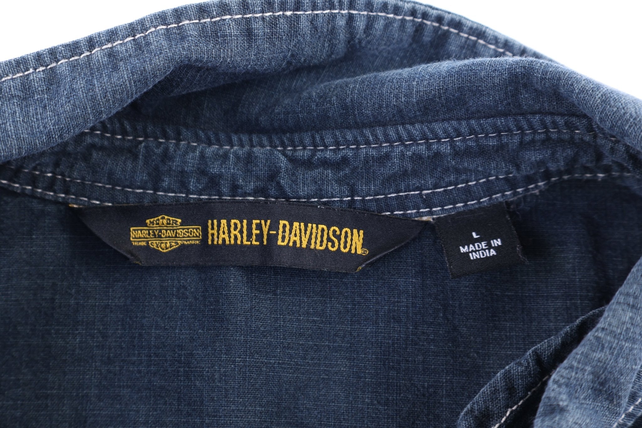 Women's Harley Davidson Motorcycles LS Button Down - Button Ups/Downs - Thrifted Threads