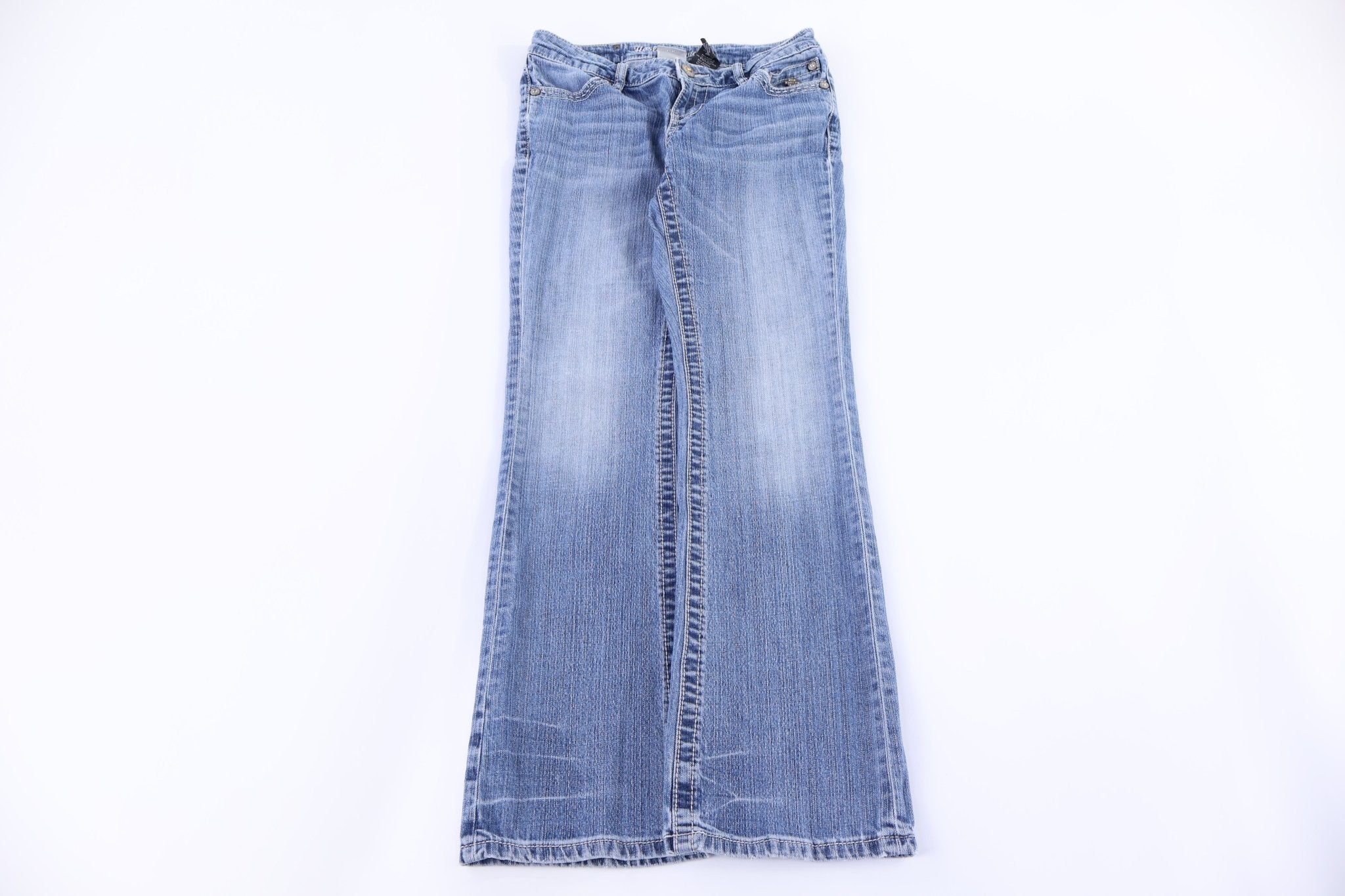 Women's Harley Davidson Motorcycles Medium Wash Denim Jeans - Pants - Thrifted Threads