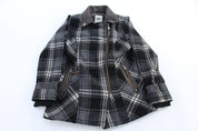 Women's Harley Davidson Motorcycles Plaid Coat - ThriftedThreads.com