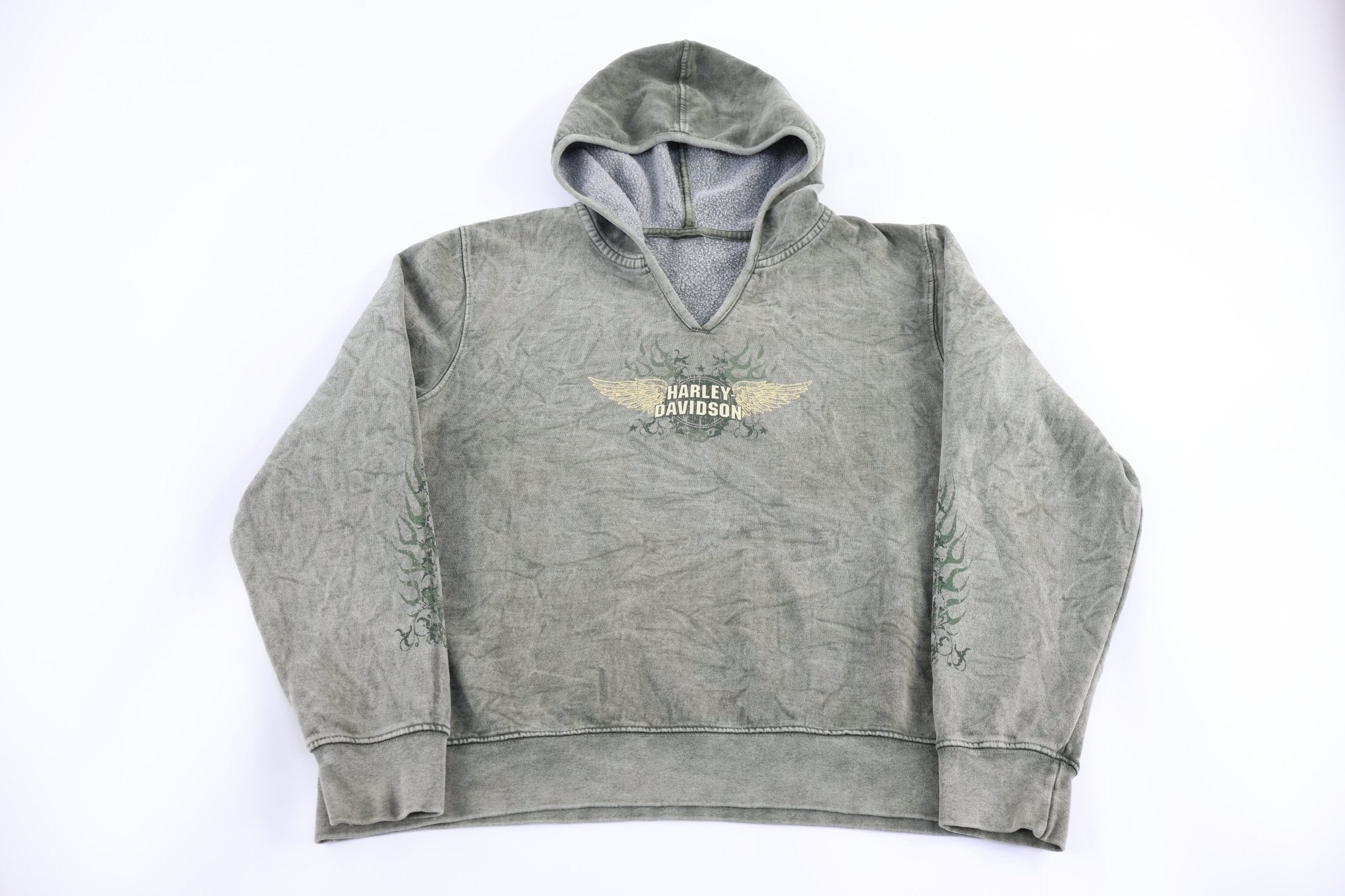 Women's Harley Davidson Motorcycles Pullover Hoodie - Sweatshirt - Thrifted Threads