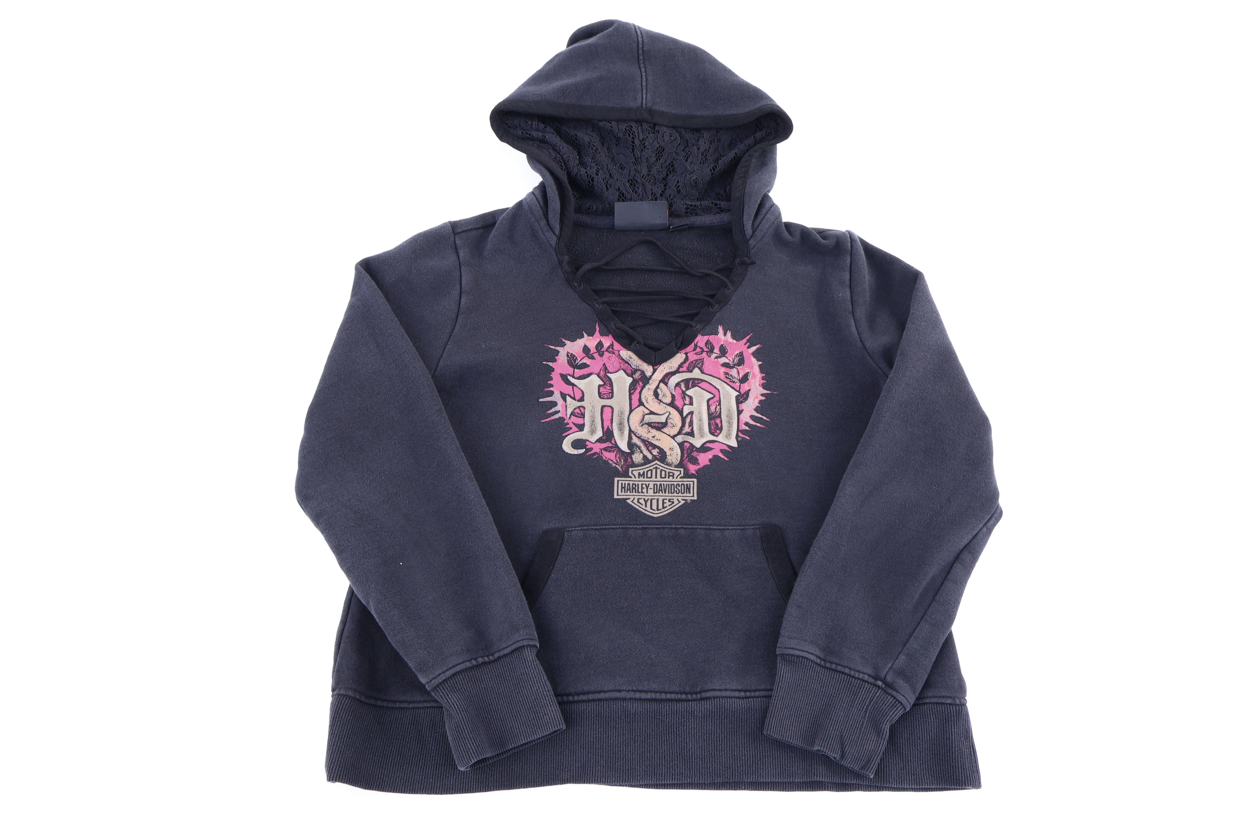Women's Harley Davidson Motorcycles Pullover Hoodie - Sweatshirt - Thrifted Threads