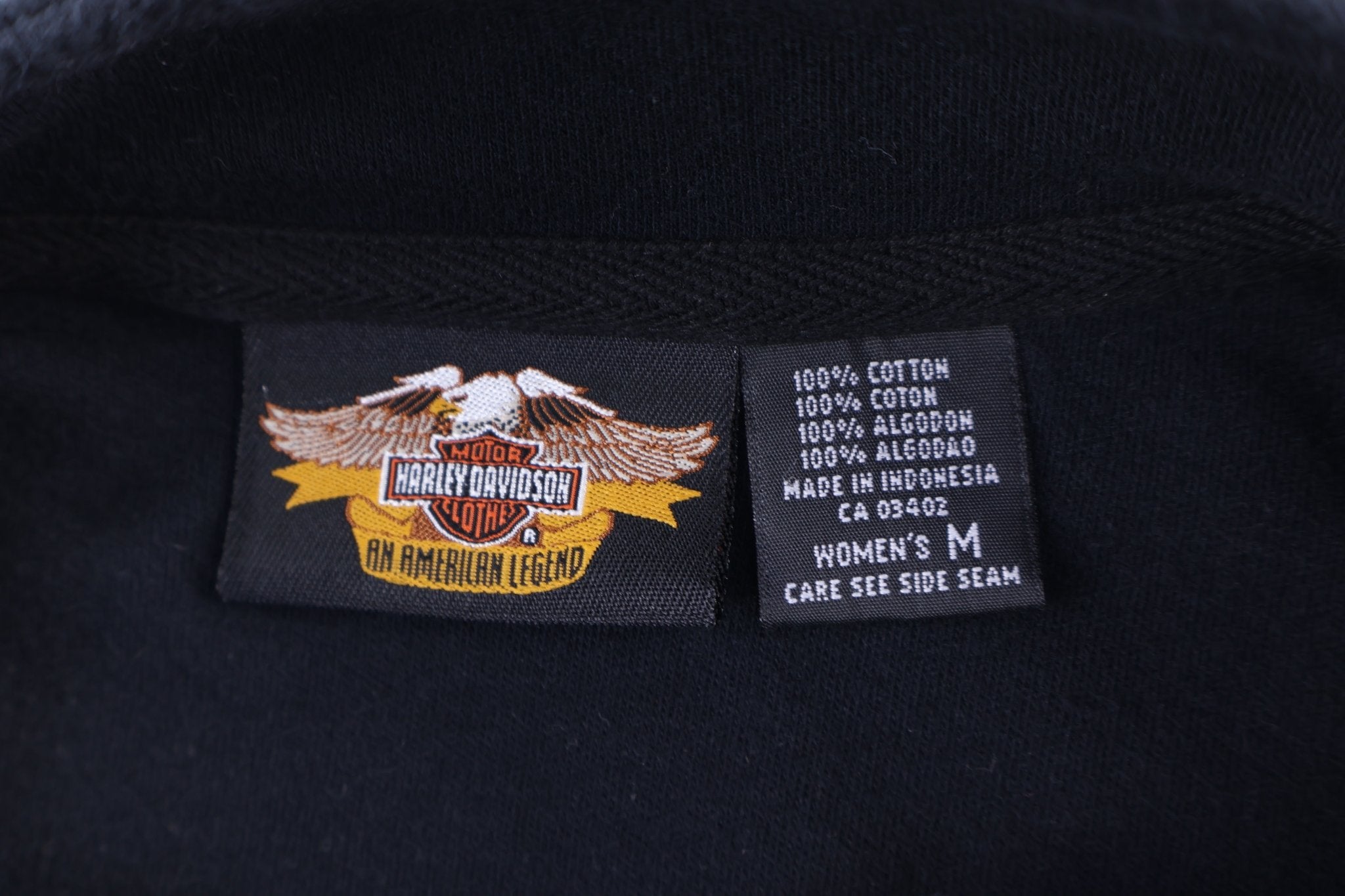 Women's Harley Davidson Motorcycles Quarter Zip Sweater - Sweater - Thrifted Threads