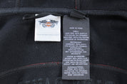 Women's Harley Davidson Motorcycles Red & Black Zip Up Hoodie - ThriftedThreads.com