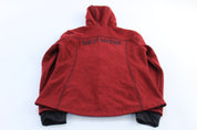 Women's Harley Davidson Motorcycles Red & Black Zip Up Hoodie - ThriftedThreads.com
