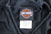 Women's Harley Davidson Motorcycles San Antonio, Texas Full Zip Hoodie - Jackets - Thrifted Threads