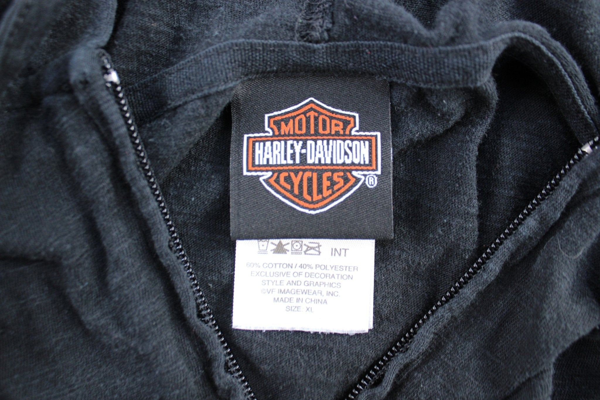 Women's Harley Davidson Motorcycles San Antonio, Texas Full Zip Hoodie - Jackets - Thrifted Threads