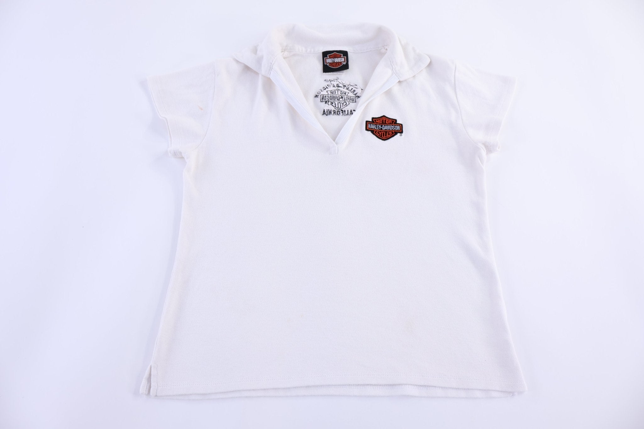 Women's Harley Davidson Motorcycles T-shirt - Button Ups/Downs - Thrifted Threads