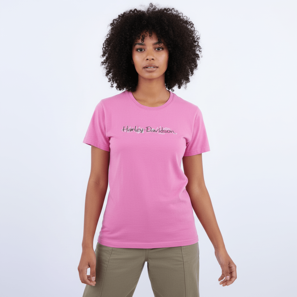 Women's Harley Davidson Motorcycles T-shirt - Shirts & Tops - Thrifted Threads