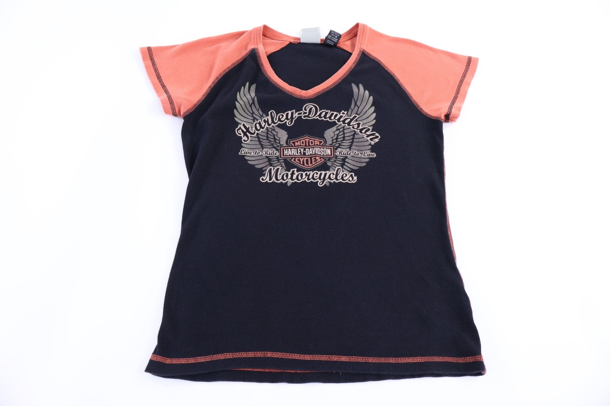 Women's Harley Davidson Motorcycles T-shirt - Shirts & Tops - Thrifted Threads