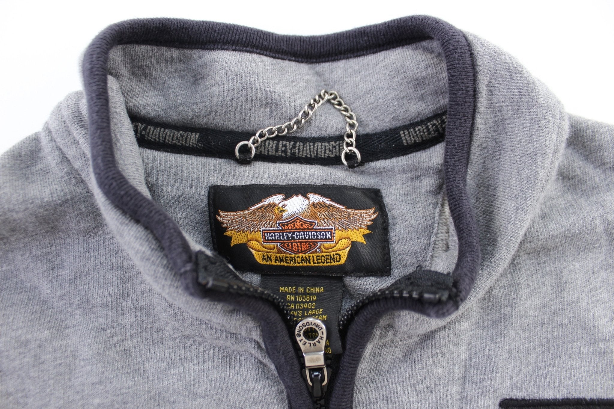 Women's Harley Davidson Motorcycles Zip Up Vest - ThriftedThreads.com