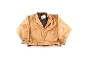 Women's Hector's Light Brown Western Mexico Leather Jacket - ThriftedThreads.com