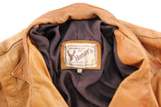 Women's Hector's Light Brown Western Mexico Leather Jacket - Jacket - Thrifted Threads