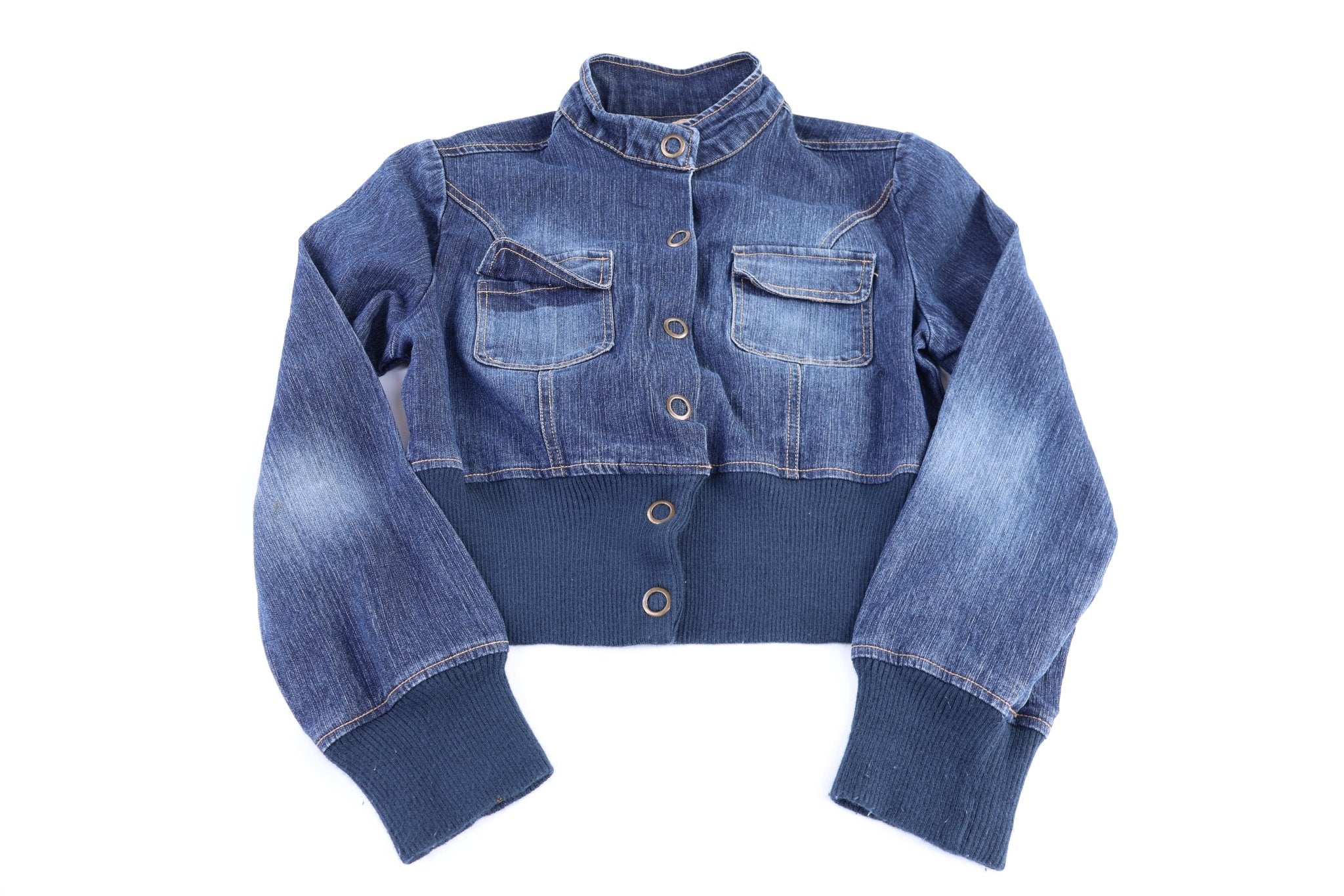 Women's Helium Denim Crop Jacket - Jacket - Thrifted Threads
