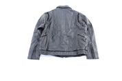 Women's Indian Motorcycle Black Leather Zip Up Jacket - Jacket - Thrifted Threads