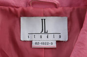 Women's JL Studio Full Zip Pink Leather Jacket - Jacket - Thrifted Threads
