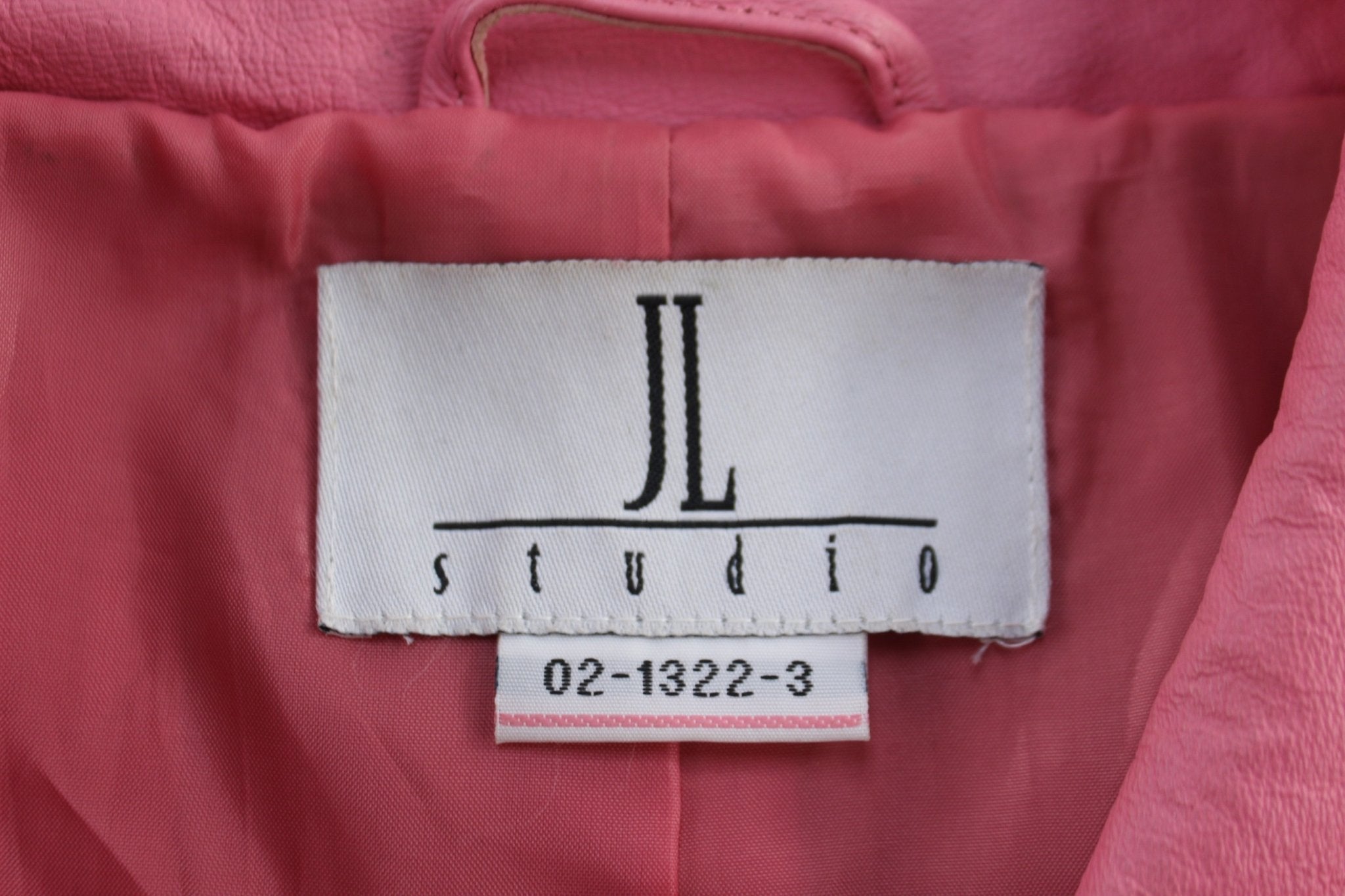 Women's JL Studio Full Zip Pink Leather Jacket - Jacket - Thrifted Threads