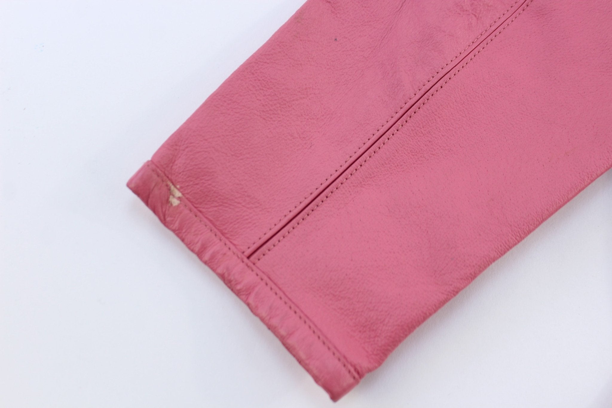 Women's JL Studio Full Zip Pink Leather Jacket - Jacket - Thrifted Threads
