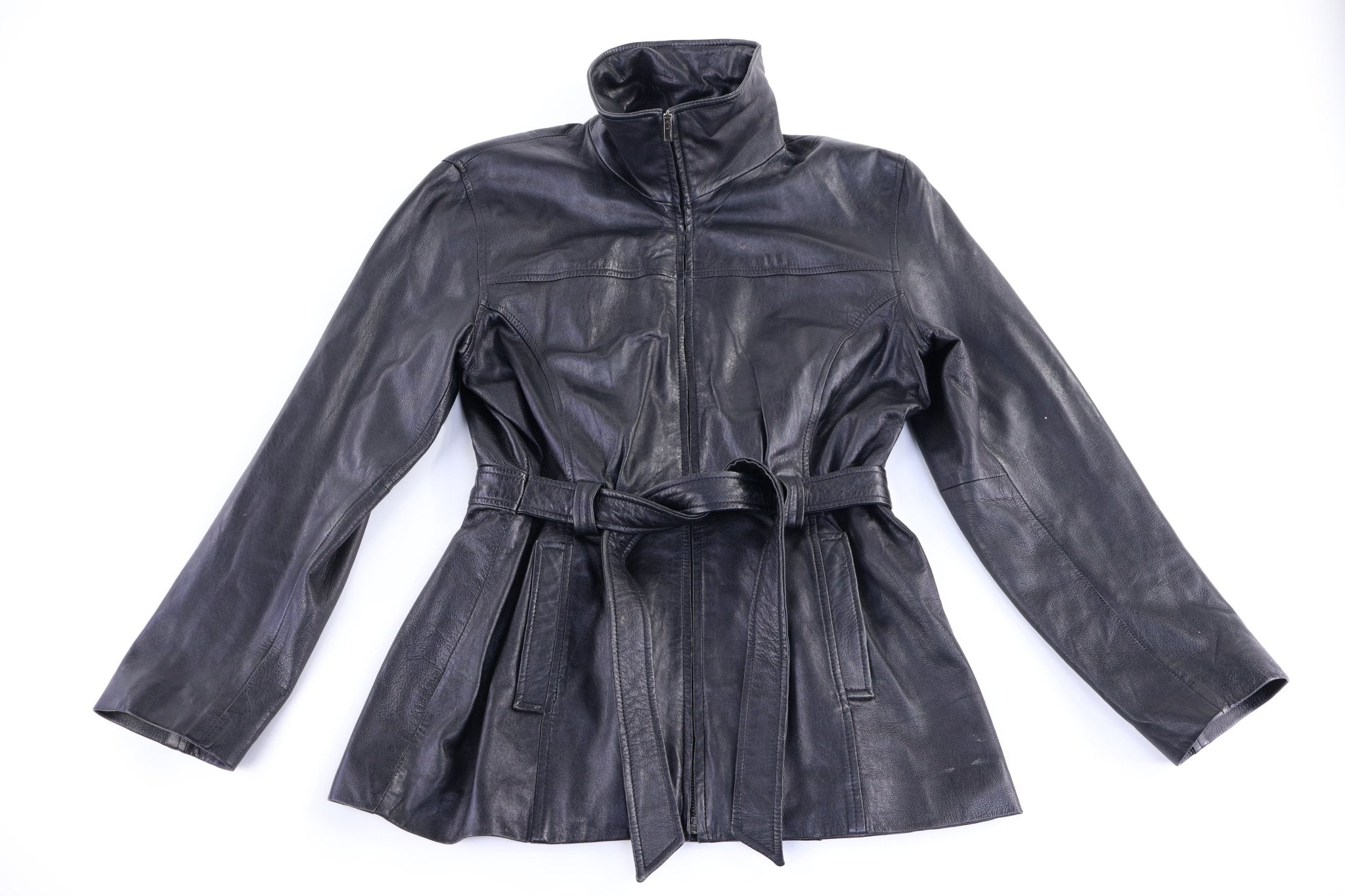 Women's JLC New York Black Leather Jacket - Jacket - Thrifted Threads