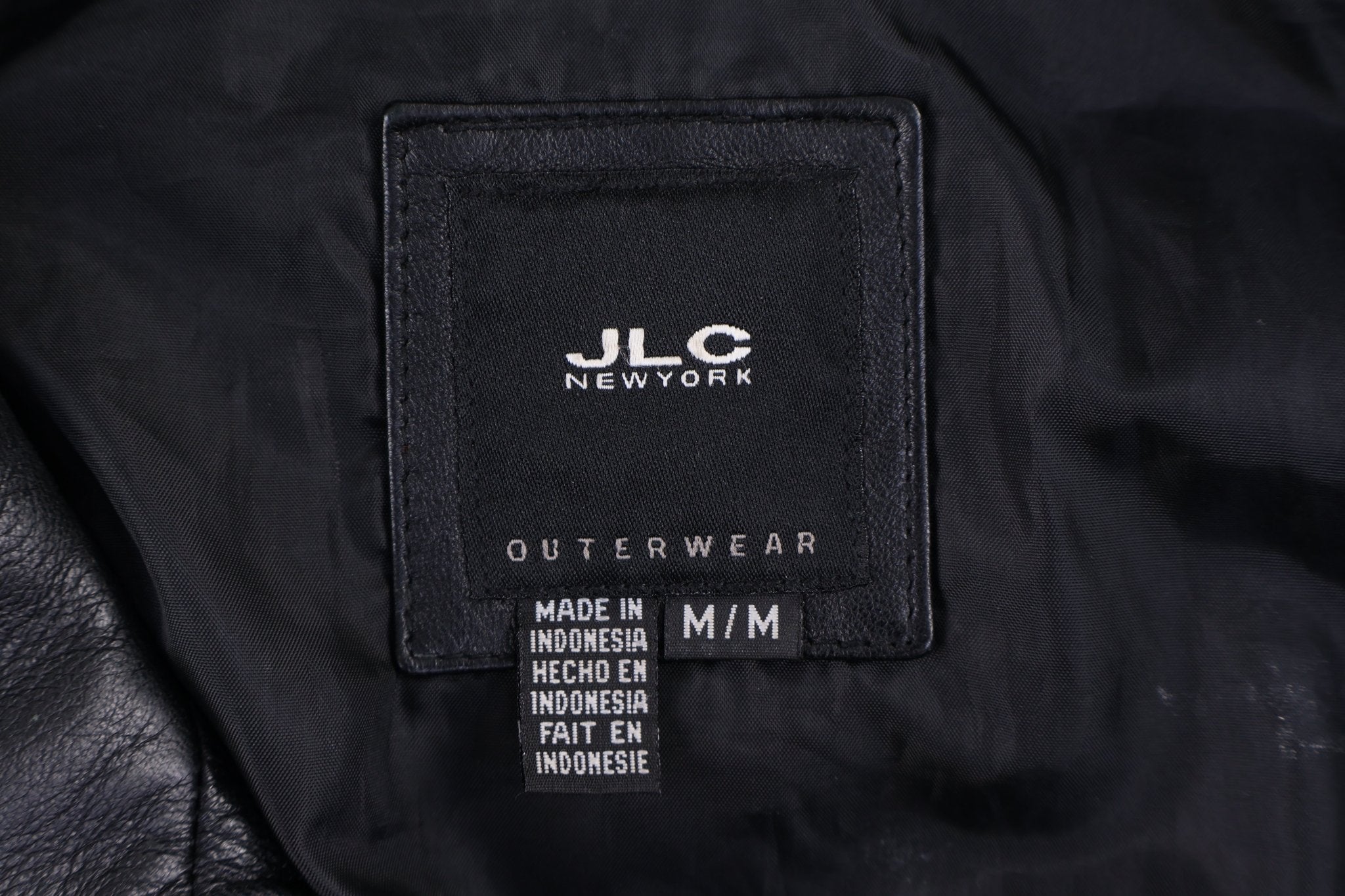 Women's JLC New York Black Leather Jacket - Jacket - Thrifted Threads