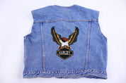 Women's Jordache Medium Wash Denim Vest - Jacket - Thrifted Threads