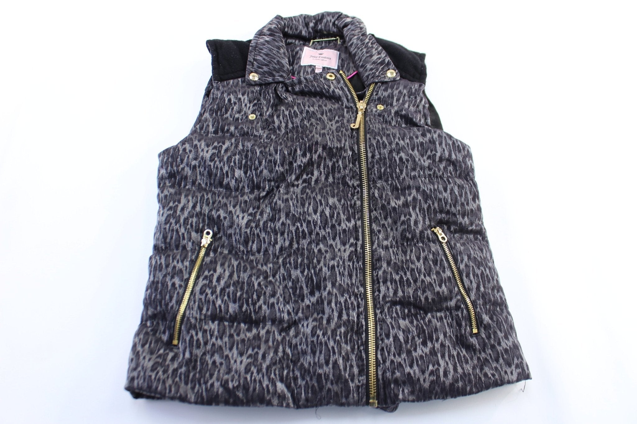 Women's Juicy Couture Cheetah Print Zip Up Vest - Jacket - Thrifted Threads
