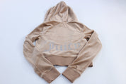 Women's Juicy Couture Light Pink Track Hoodie - ThriftedThreads.com