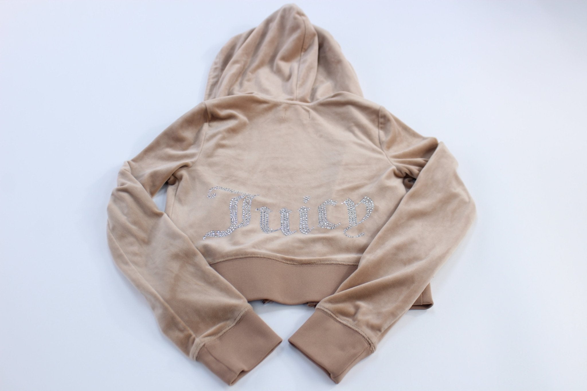 Women's Juicy Couture Light Pink Track Hoodie - ThriftedThreads.com