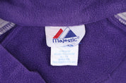 Women's Kansas State Wildcats Quarter Zip Fleece Pullover - Sweater - Thrifted Threads