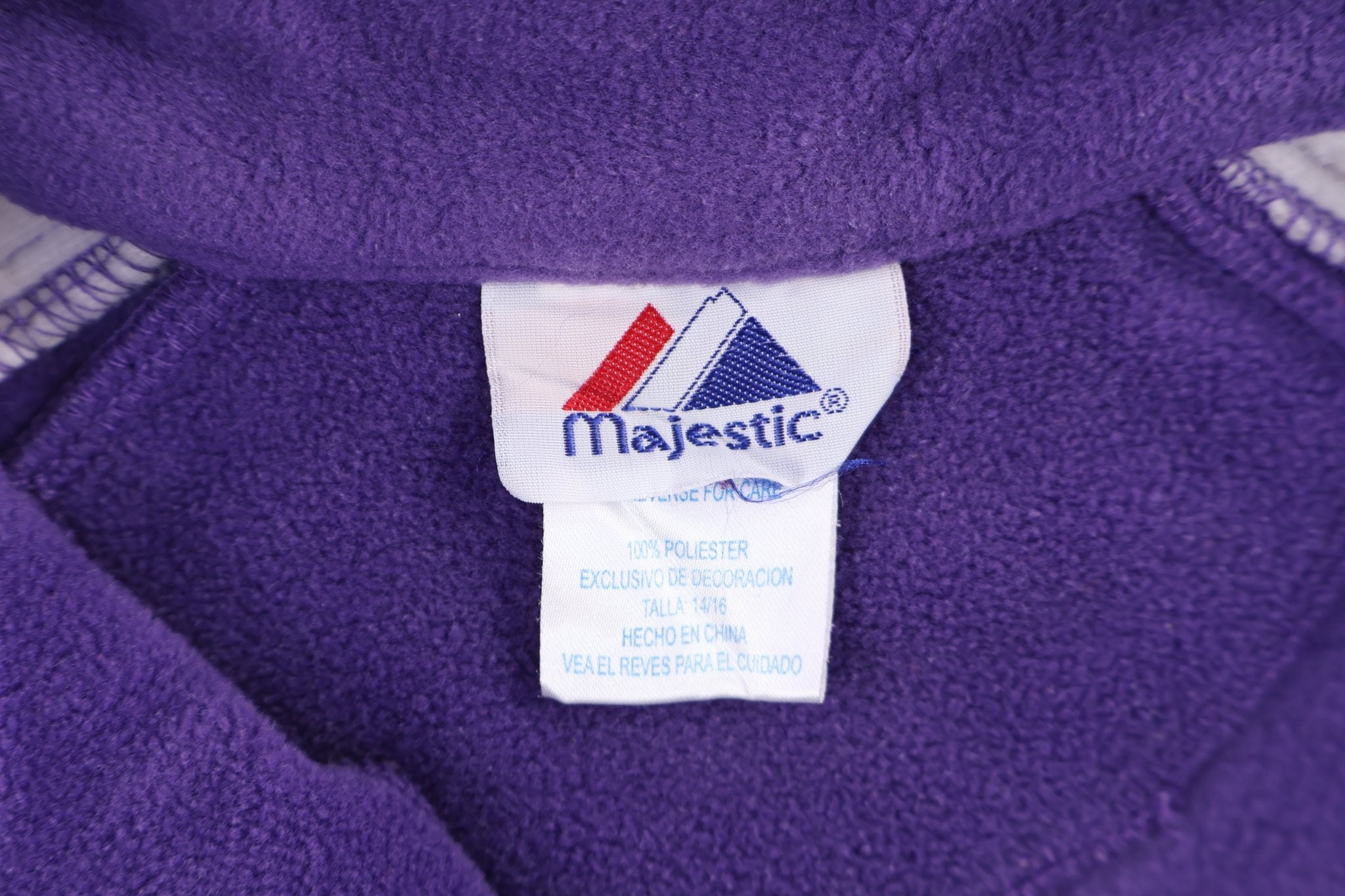 Women's Kansas State Wildcats Quarter Zip Fleece Pullover - Sweater - Thrifted Threads