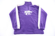 Women's Kansas State Wildcats Quarter Zip Fleece Pullover - Sweater - Thrifted Threads