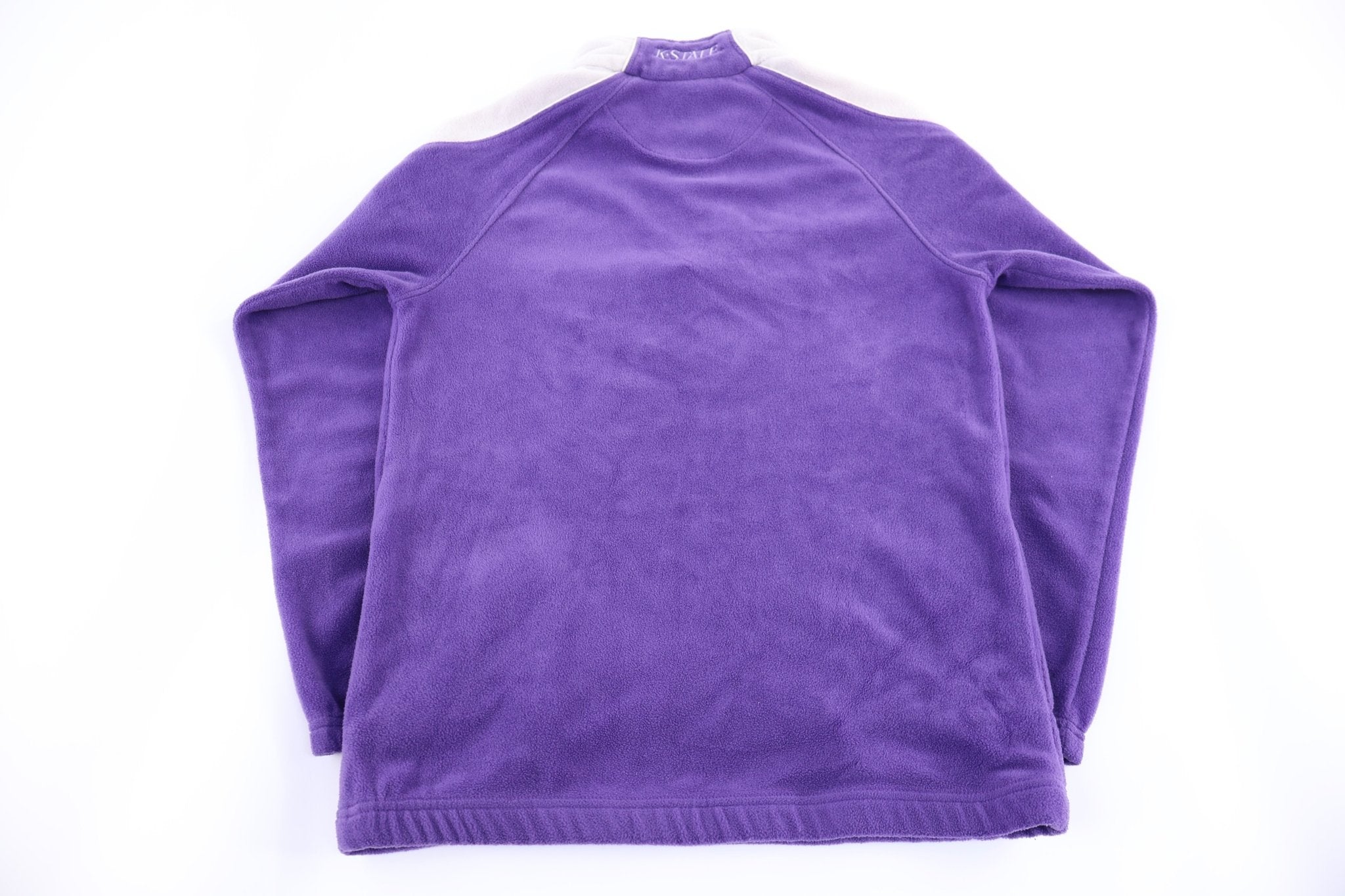 Women's Kansas State Wildcats Quarter Zip Fleece Pullover - Sweater - Thrifted Threads