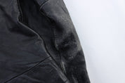 Women's Kenneth Cole Black Leather Zip Up Jacket - Jacket - Thrifted Threads