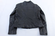 Women's Kenneth Cole Black Leather Zip Up Jacket - Jacket - Thrifted Threads