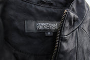 Women's Kenneth Cole Black Leather Zip Up Jacket - Jacket - Thrifted Threads