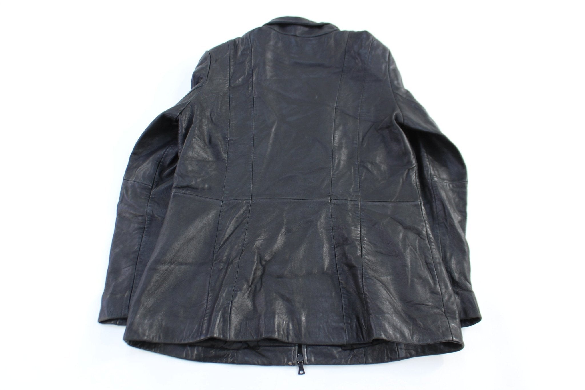 Women's Kenneth Cole Reaction Black Leather Jacket - Jacket - Thrifted Threads