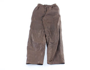 Women's Lanna Brown Leather Pants - ThriftedThreads.com