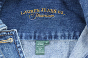 Women's Lauren Jeans Co Dark Wash Denim Jacket - jacket - Thrifted Threads