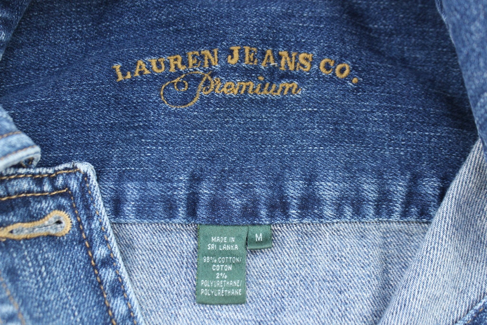 Women's Lauren Jeans Co Dark Wash Denim Jacket - jacket - Thrifted Threads