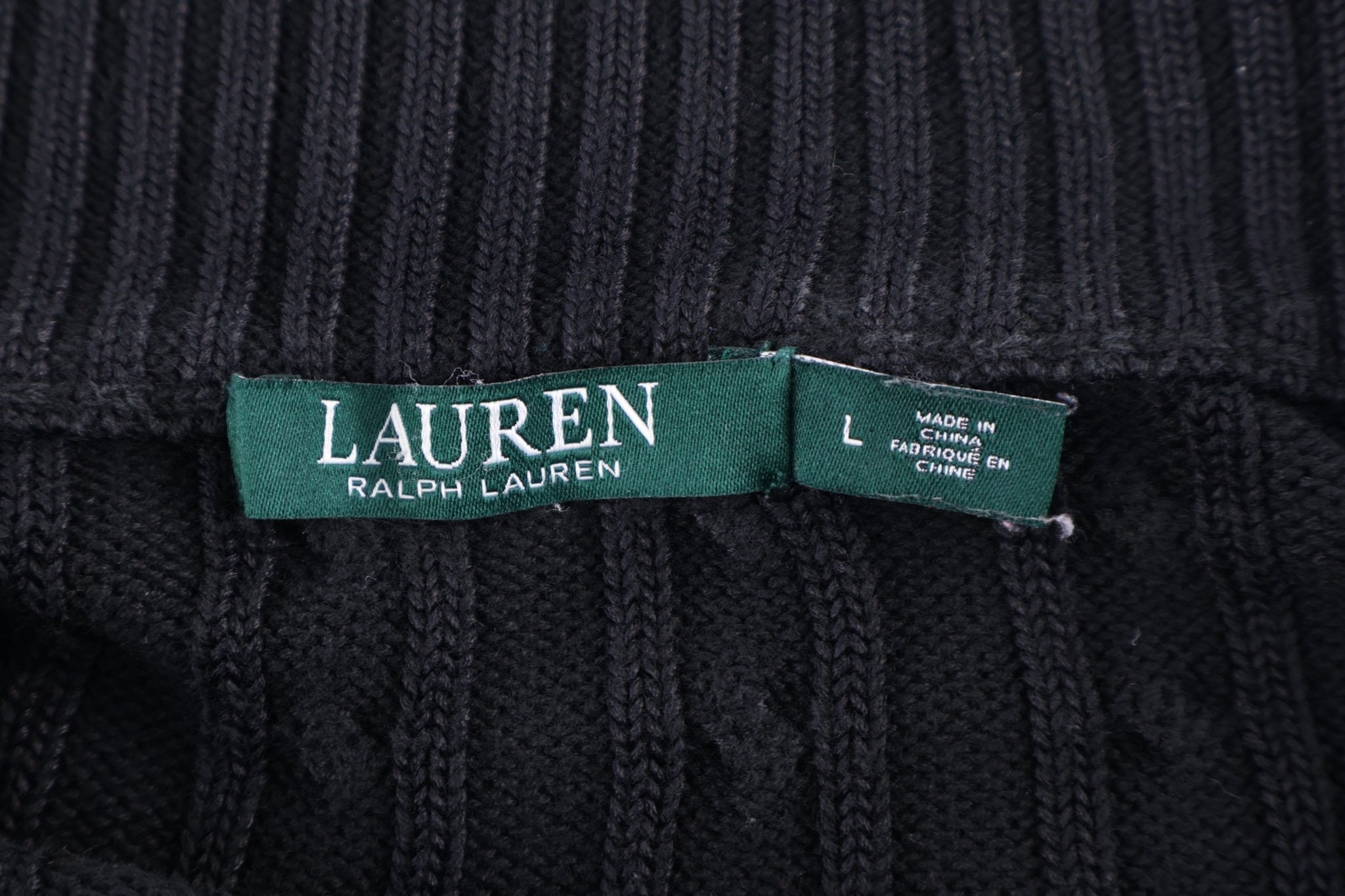Women's Lauren Ralph Black Full Zip Jacket - Jacket - Thrifted Threads
