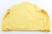 Women's Lauren Ralph Lauren Embroidered Yellow Fleece Full Zip Sweater - ThriftedThreads.com
