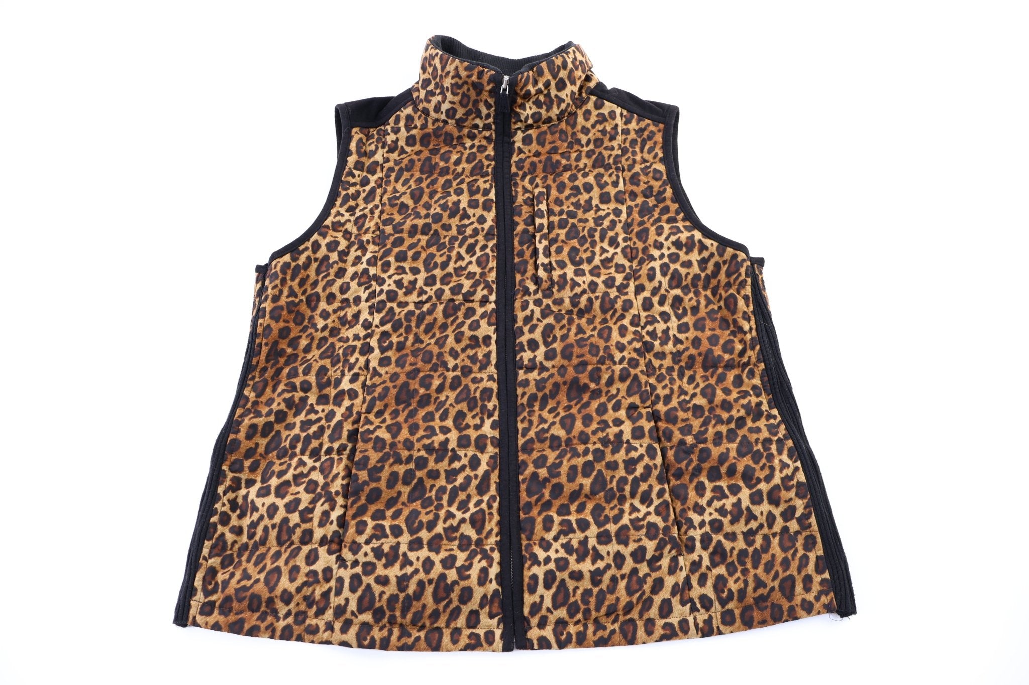 Women's Lauren Ralph Lauren Leopard Print Full Zip Vest - Vest - Thrifted Threads