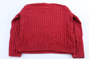 Women's Lauren Ralph Lauren Red Cable Knit Sweater - ThriftedThreads.com