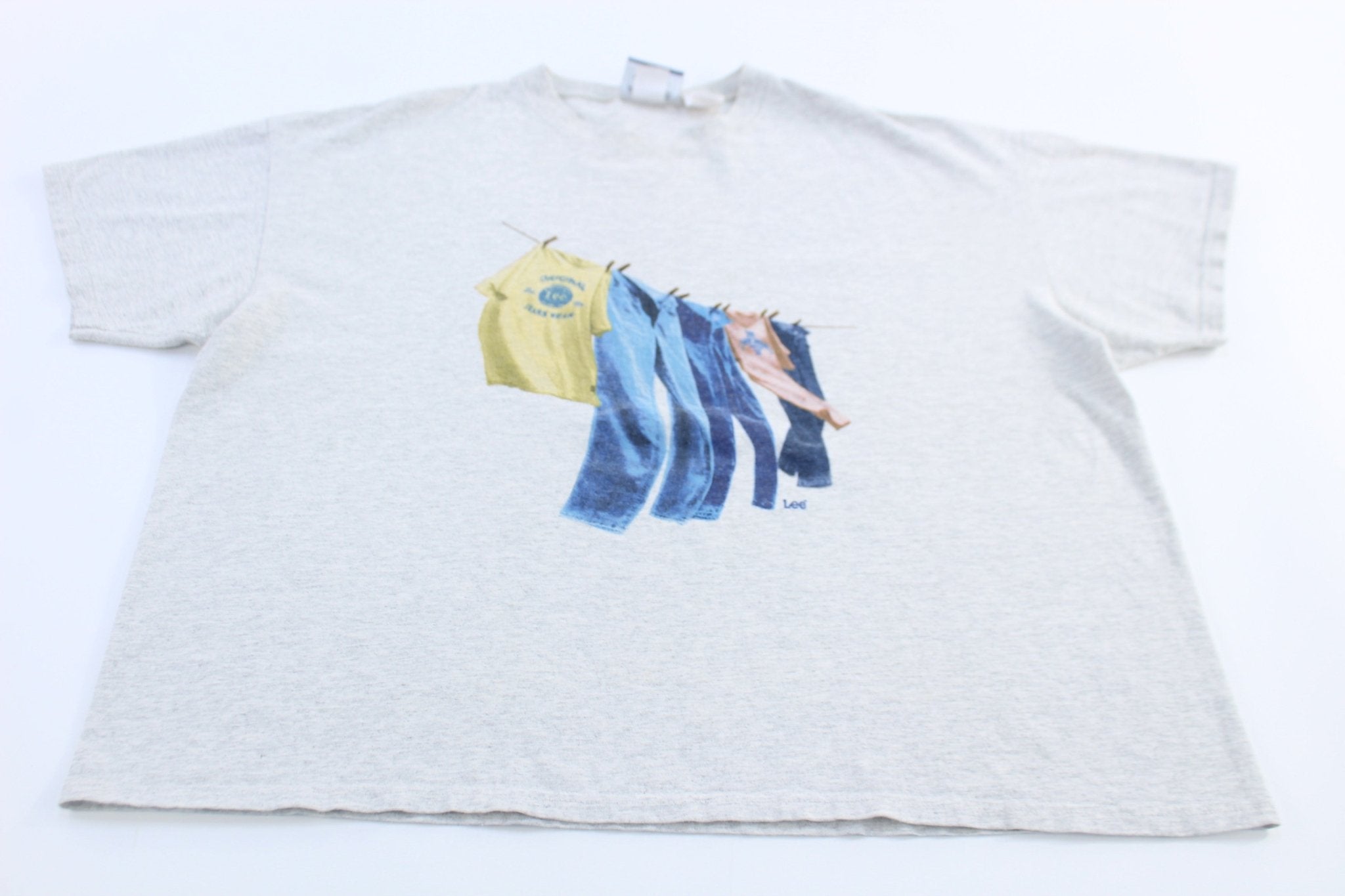 Women's Lee Original Jeans Wear Graphic T-shirt - ThriftedThreads.com