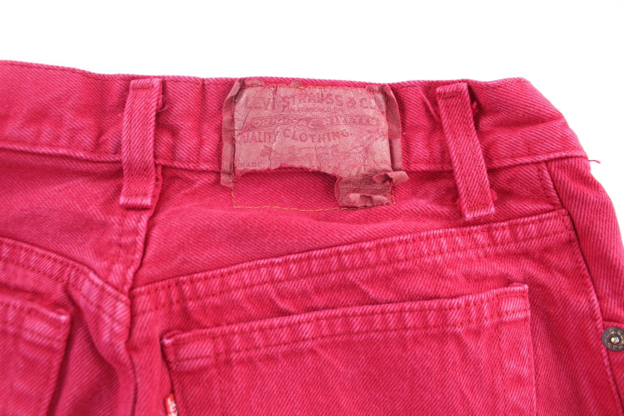 Women's Levi's Hot Pink Washed Denim Jeans - ThriftedThreads.com