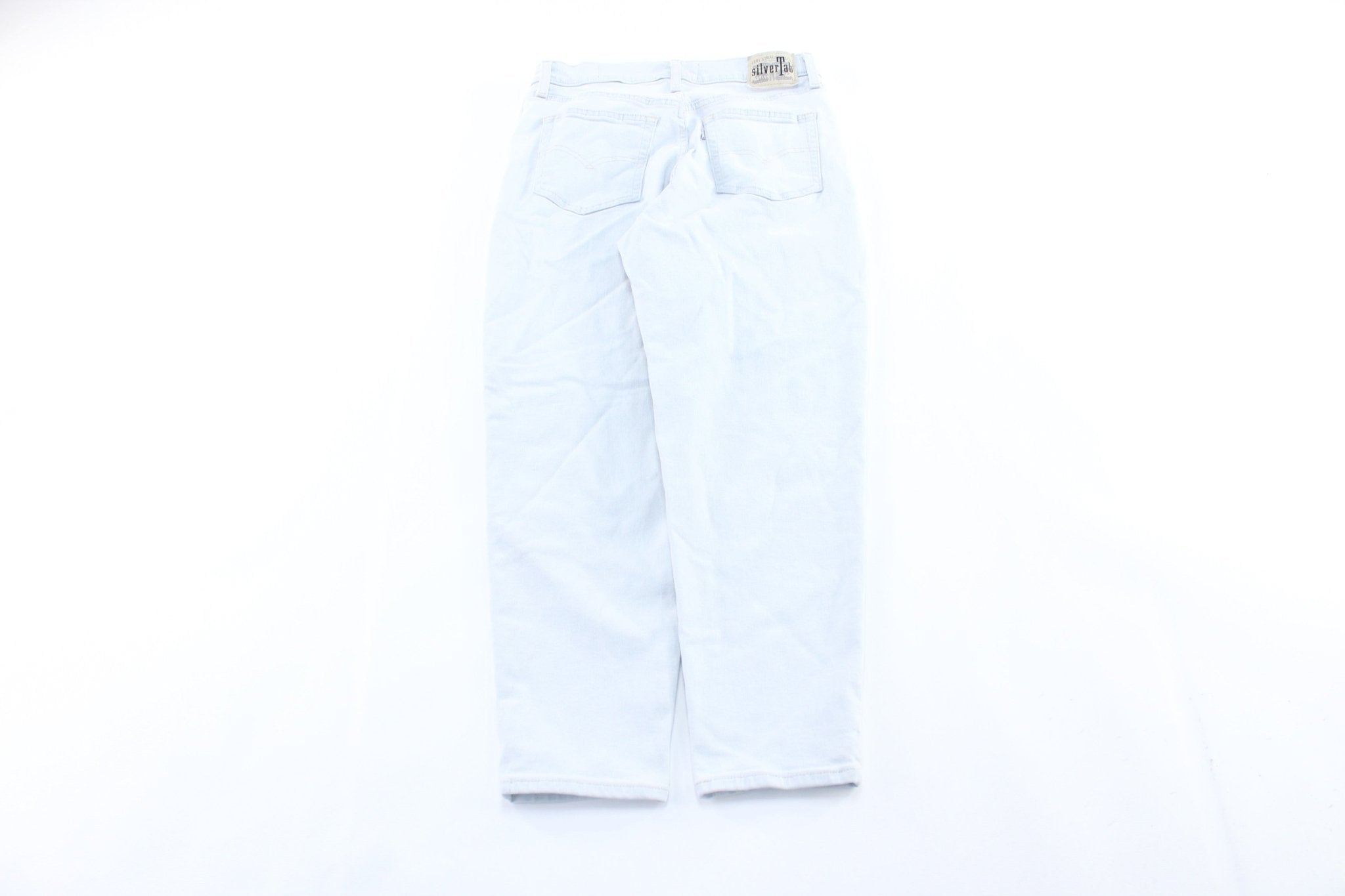 Women's Levi's SilverTab Mom Jean Light Wash Denim Jeans - ThriftedThreads.com
