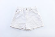 Women's Levi's White Denim Shorts - ThriftedThreads.com